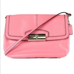Coach 48986 Kristin Genuine Leather Flap Wristlet